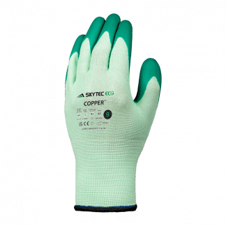 Skytec eco copper latex grip glove